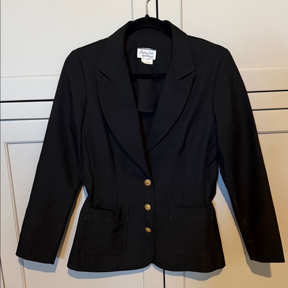Vintage Sunny Isle sports Blazer with Gold Buttons